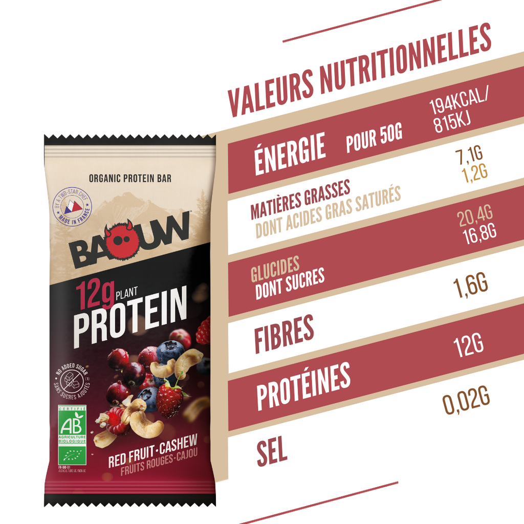 PROTÉINÉE / FRUITS ROUGES - CAJOU