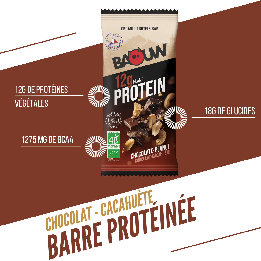 Barre Protéinée Bio Chocolat Cacahuète